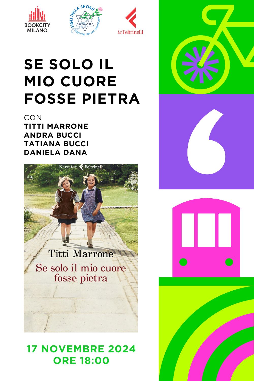 BOOKCITY 2024 Presentazione del libro "Se solo il mio cuore fosse pietra" EVENTO ONLINE